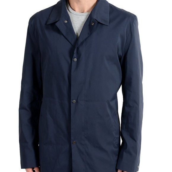 Hugo Boss Jackets & Coats Hugo Boss Mentrio Mens Navy Blue Trench